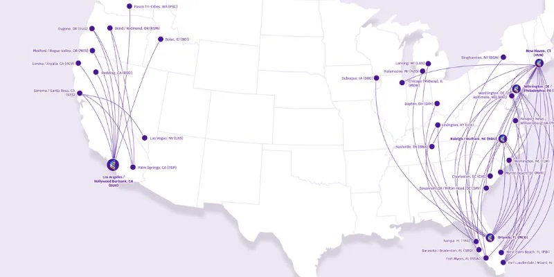 Where Does Avelo Airlines Fly? Flights &amp;amp; Destinations(2024) - All Air Offices